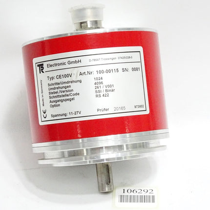 TR Electronic CE100V 100-00115 Drehgeber / Neuwertig