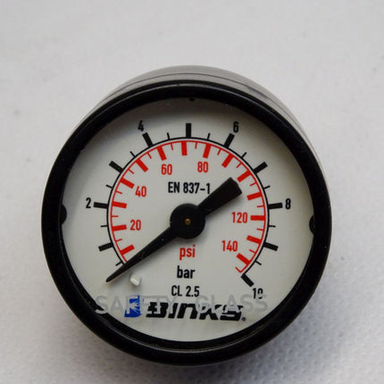 Binks Manometer  0...10bar/140psi / Neuwertig