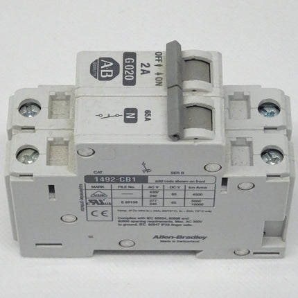 Allen Bradley 1492-CB1G020 + 1492-CB1N Leistungsschutzschalter