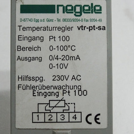 Negele Temperaturregler vtr-pt-sa 0--100°C