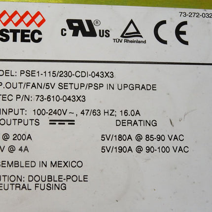 Astec PSE1-115/230-CDI-043X3 73-610-043X3 Power Supply