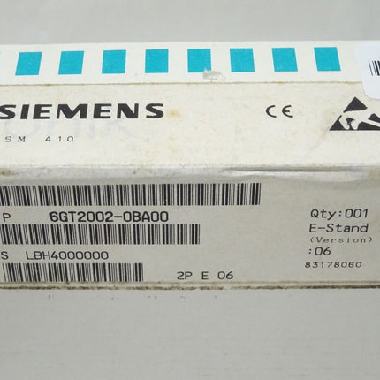 Siemens 6GT2002-0BA00 Anschaltmodul 6GT2 002-0BA00 E06 NEU-versiegelt