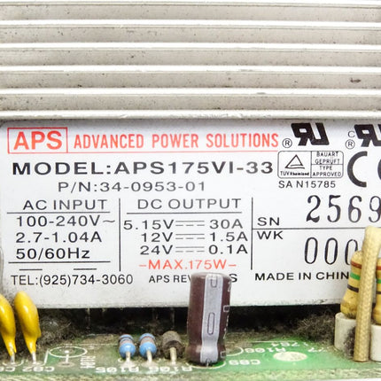 APS APS175VI-33 34-0953-01 Power Supply 175W