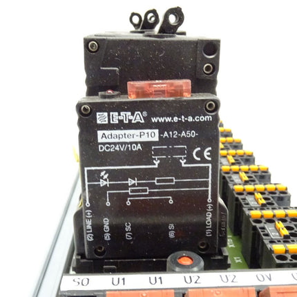 E-T-A SVS03-20 C10 Adapter-P10-A12-A50 Stromverteilungssystem bestückt