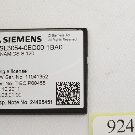 Siemens Sinamics S120 CompactFlash 6SL3054-0ED00-1BA0