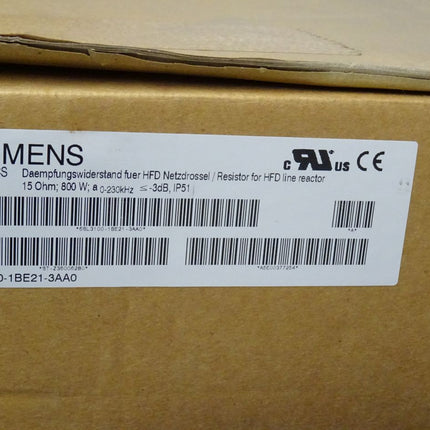 Siemens 6SL3100-1BE21-3AA0 HFD-Widerstand 800W 6SL3 100-1BE21-3AA0 neu-OVP