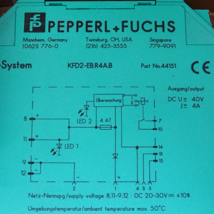 Pepperl+Fuchs K-System KFD2-EB.R4A.B / 44151 / Neu OVP