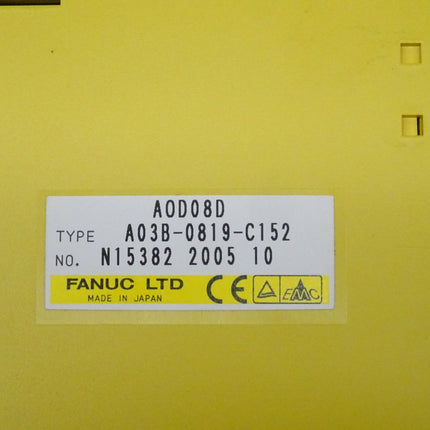 Fanuc AOD08D digitale Ausgabeeinheit A03B-0819-C152 // N15382 2005 10 NEU