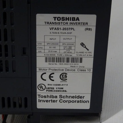 TOSHIBA Schneider VFAS1-2037PL Inverter / Umrichter 3,7kW / 5HP