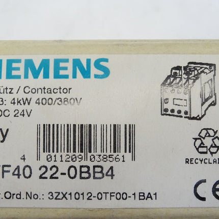 Siemens Schütz 3TF4022-0BB4 / Neu OVP