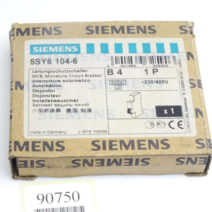 Siemens Leistungsschalter 5SY6104-6 / Neu OVP