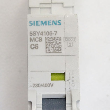 Siemens Leitungsschutzschalter 5SY4106-7 MCB C6