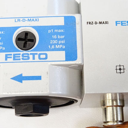Festo Einschaltventil HEE-D-MAXI-24 + Druckregelventil LR-D-MAXI 162596 + FRZ-D-MAXI + HE-D-MAXI 162774-A - Maranos.de